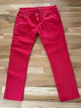 Red Women’s Slim Jeans - Classic Five-Pocket Style